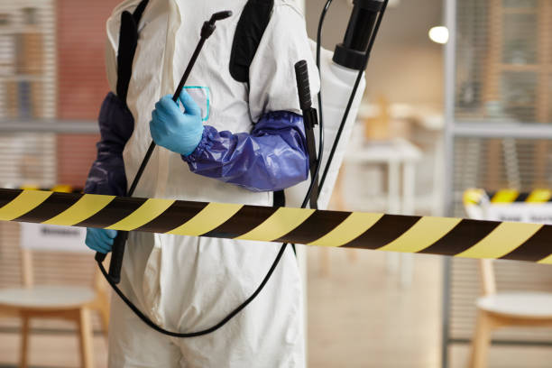 Professional Blood Cleanup technician working in Girard, IL